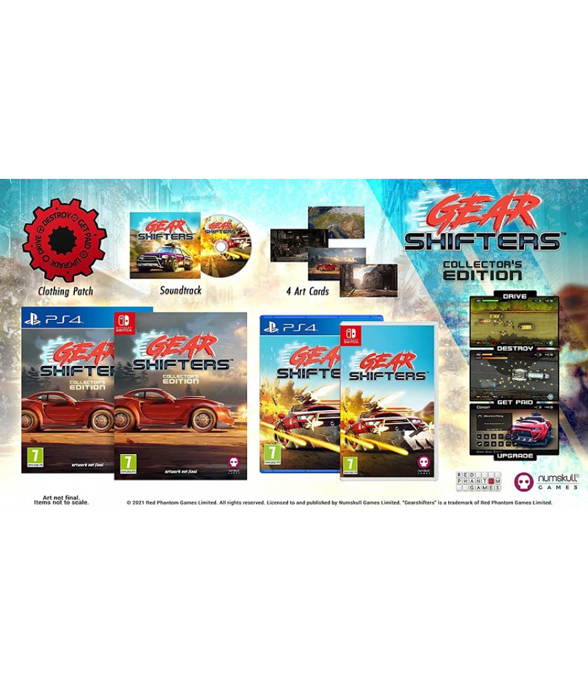 Игра Gearshifters Collectors Editionдля PlayStation 4. Меню и субтитры на русском языке.