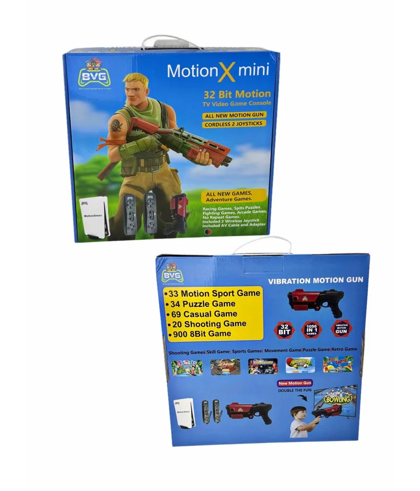 Игровой комплект BVG Motion X mini 32-Bit Motion TV Video Game Console (1056 игр)