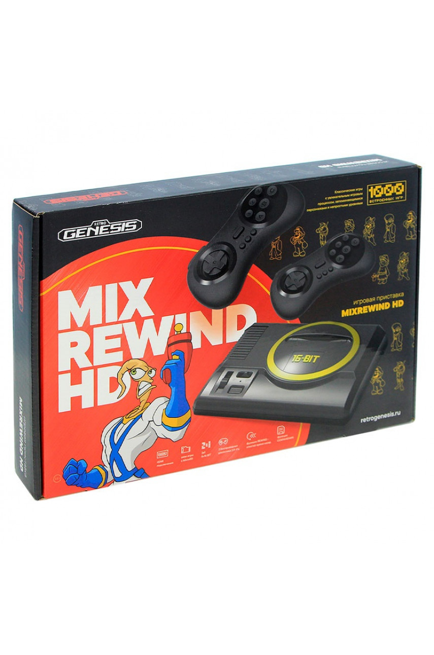 Игровая приставка Retro Genesis MixRewind HD (1000 игр) 