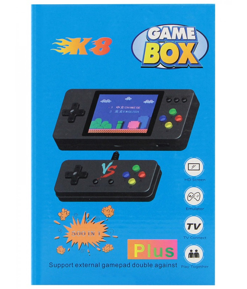 Портативная игровая приставка K8s Plus + геймпад (экран 3", 500 игр)