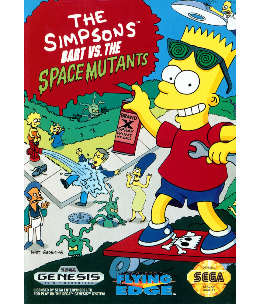 Simpsons Bart vs The Space Mutants [Sega]