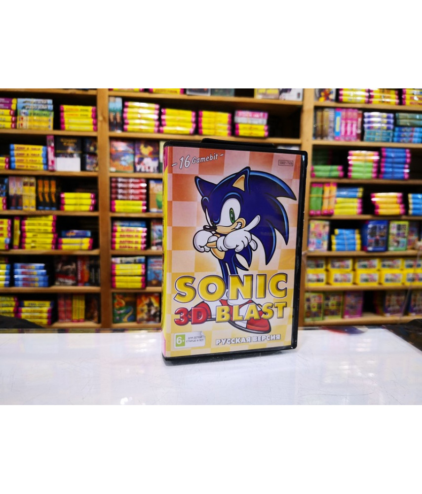 Игра Sonic 3D Blast / Соник 3D Бласт для SMD (16-bit)