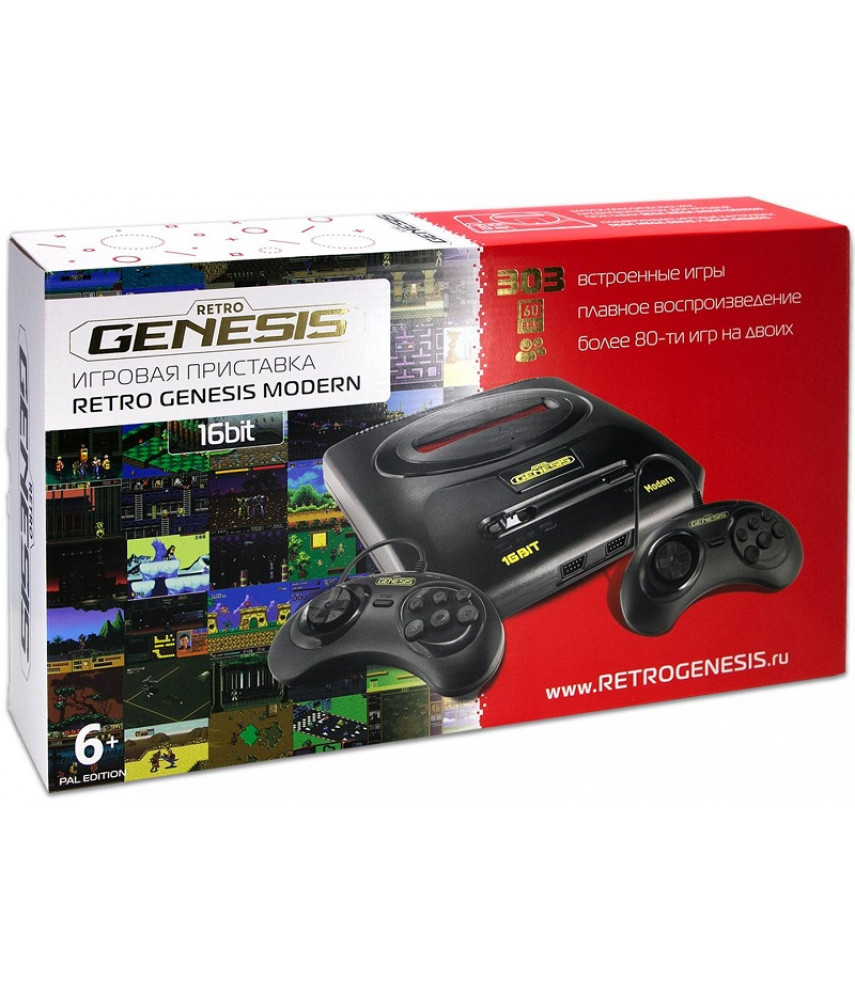 Игровая приставка 16 bit Retro Genesis Modern (303 игры)