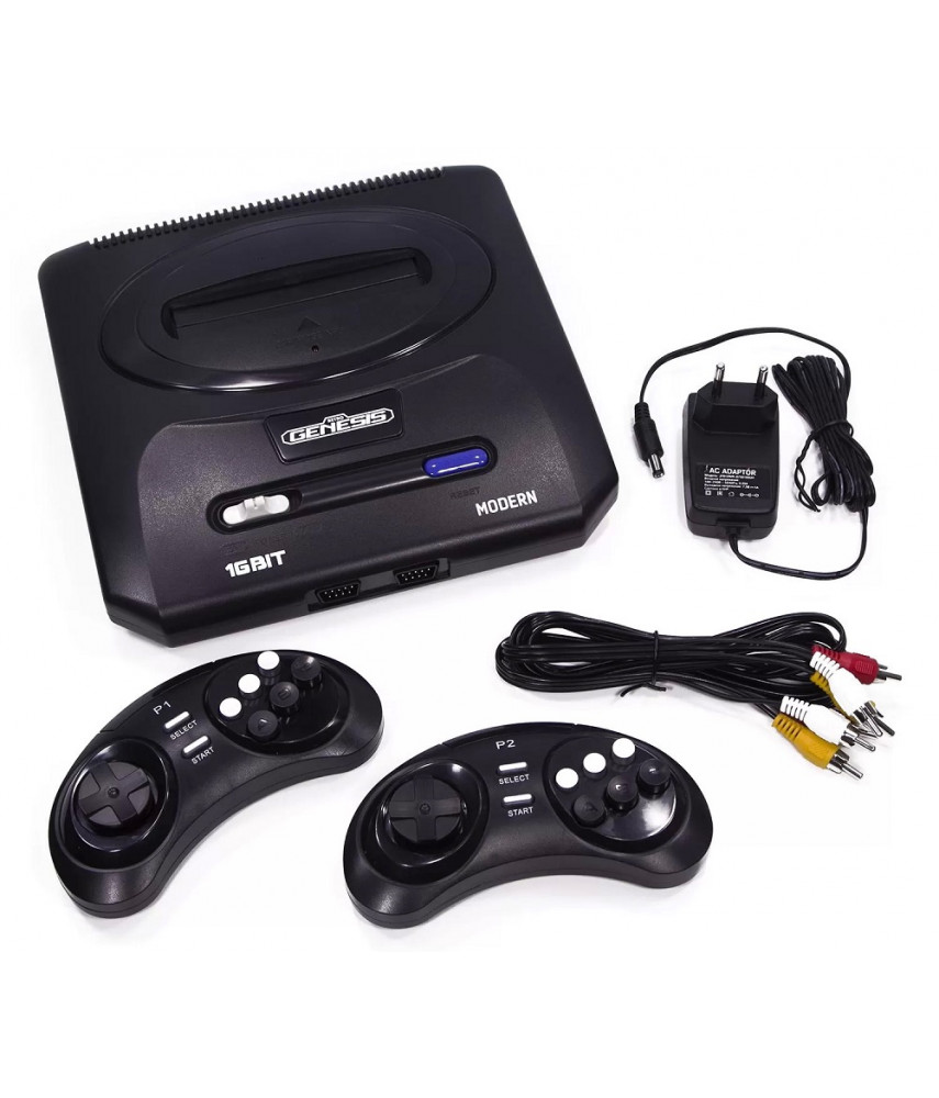 Игровая приставка 16 bit Retro Genesis Modern Wireless (300 игр)