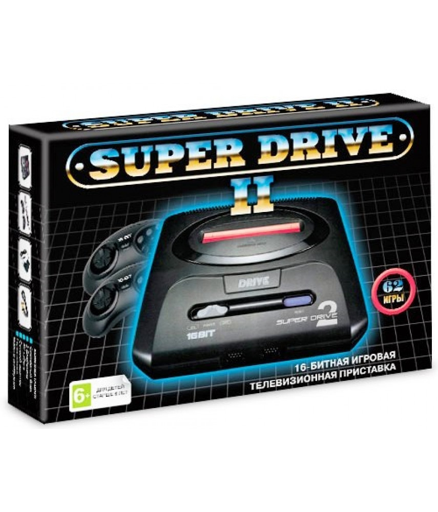 Sega Super Drive 2 Black (62 в 1)