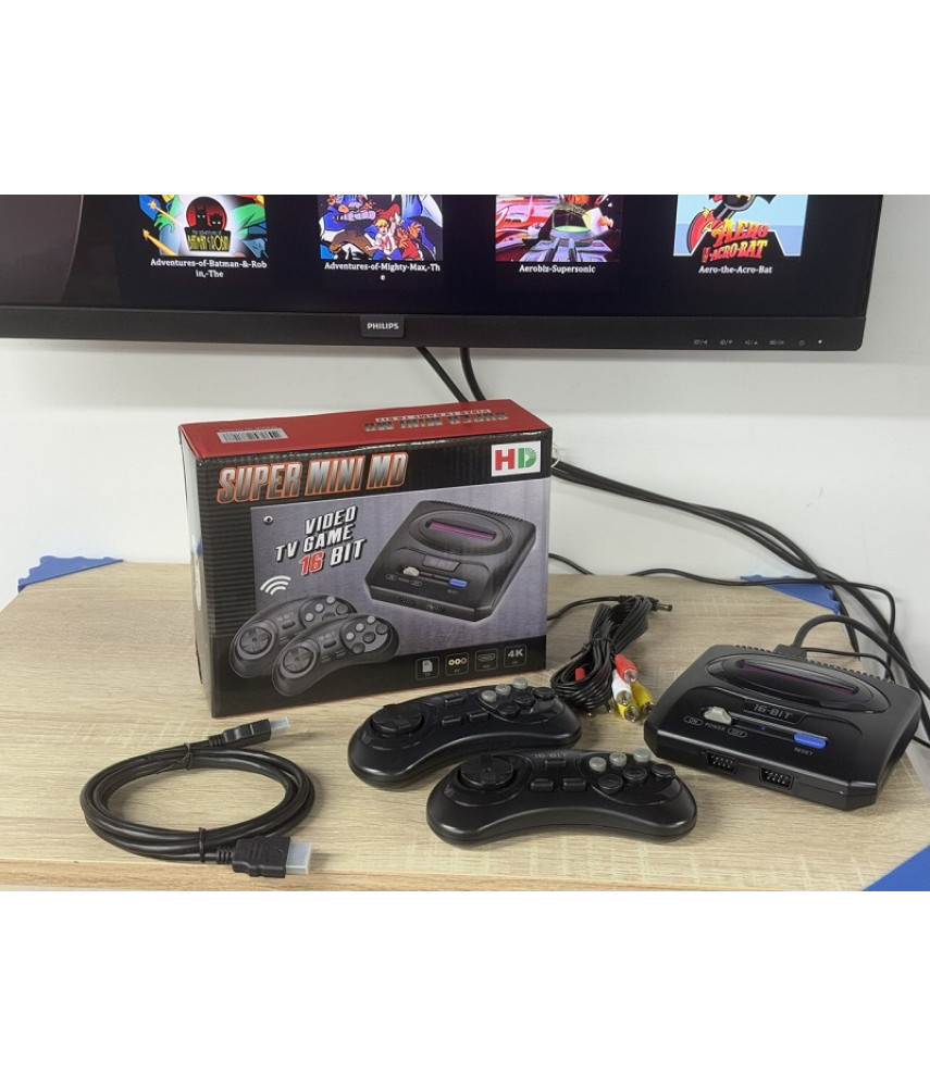 Игровая приставка 16-bit Super Mini MD AV/HDMI (700 игр) Игровая приставка 16-bit Super Mini MD AV/HDMI (700 игр)