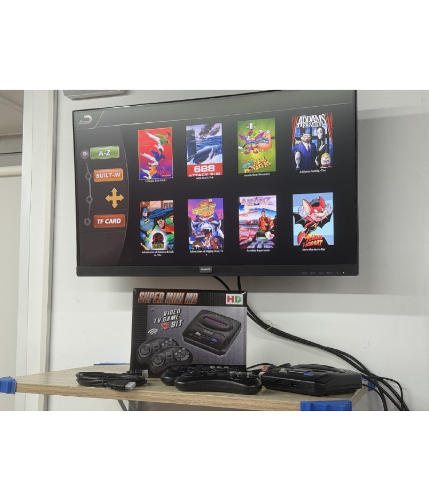 Игровая приставка 16-bit Super Mini MD AV/HDMI (700 игр) Игровая приставка 16-bit Super Mini MD AV/HDMI (700 игр)
