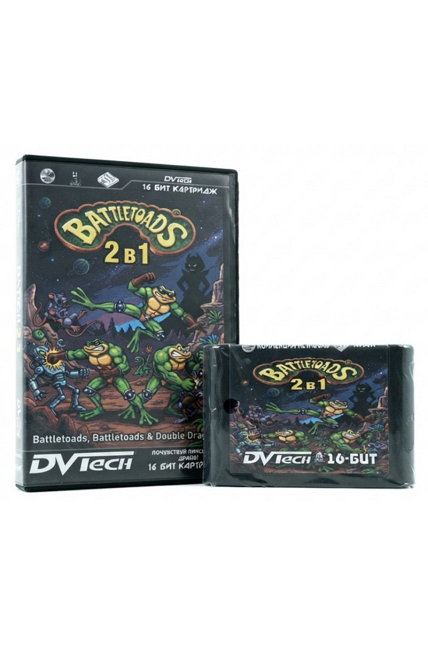 Коллекционный картридж 16BC-010 Battletoads 2 в 1 [16-bit]