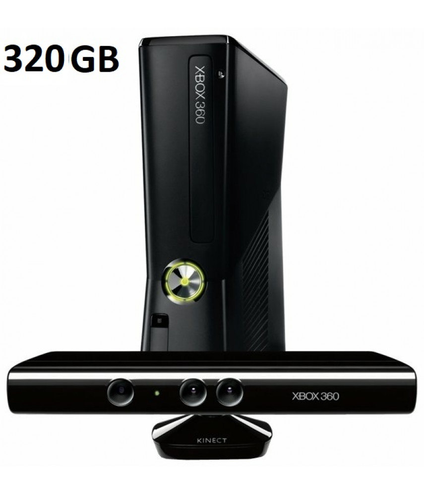 Xbox 360 Slim 320 Гб + Kinect - Б/У