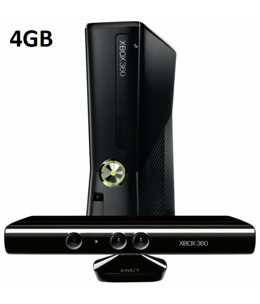 Xbox 360 Slim 4 GB + Kinect - Б/У