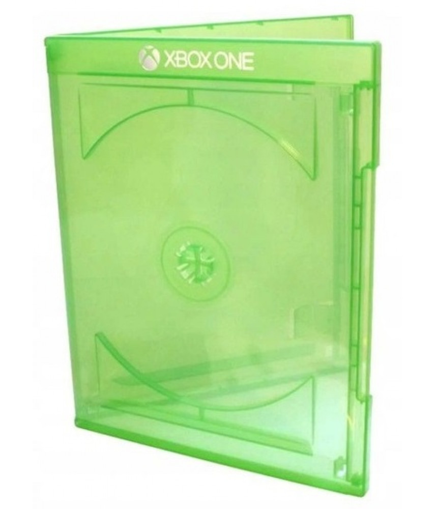 Коробка для диска Xbox One (пустой бокс, прозрачная зелёная)
