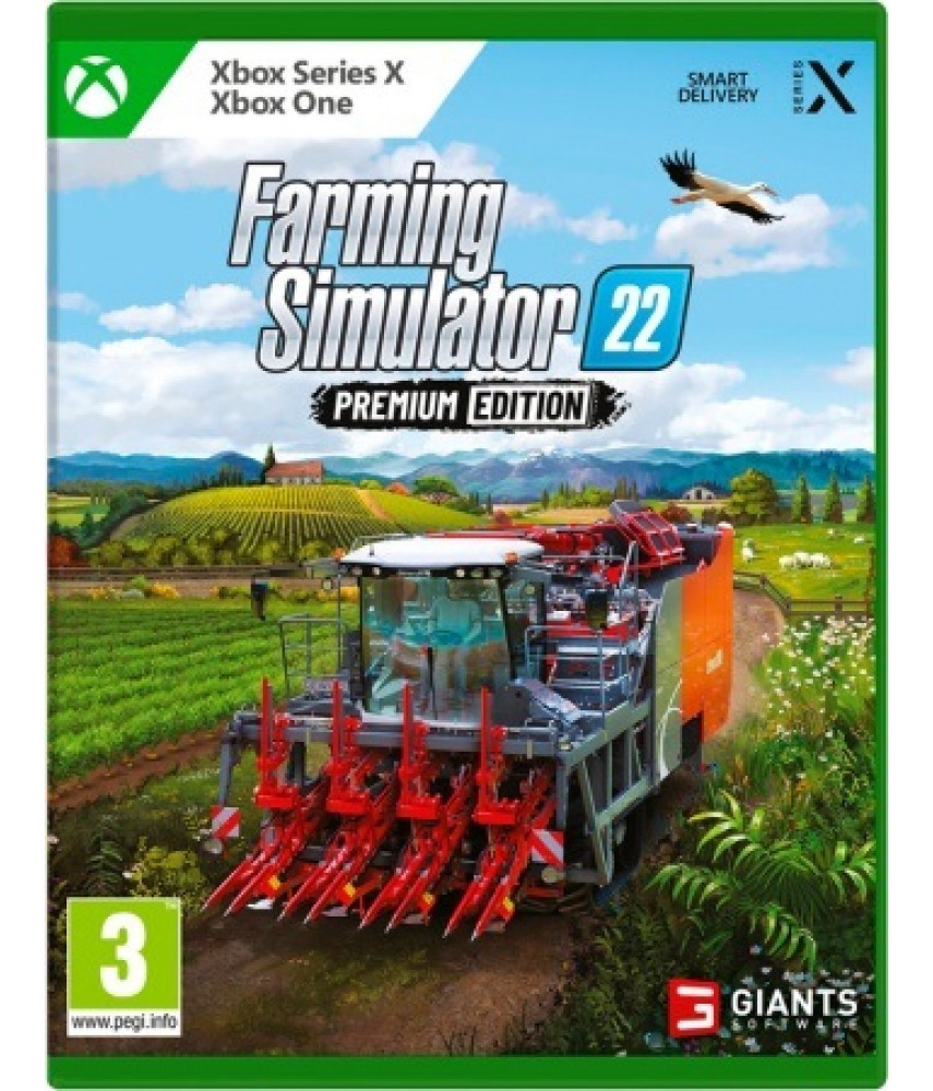 Диск Farming Simulator 22 Premium Edition для Xbox One / Series X. Меню и субтитры на русском языке.