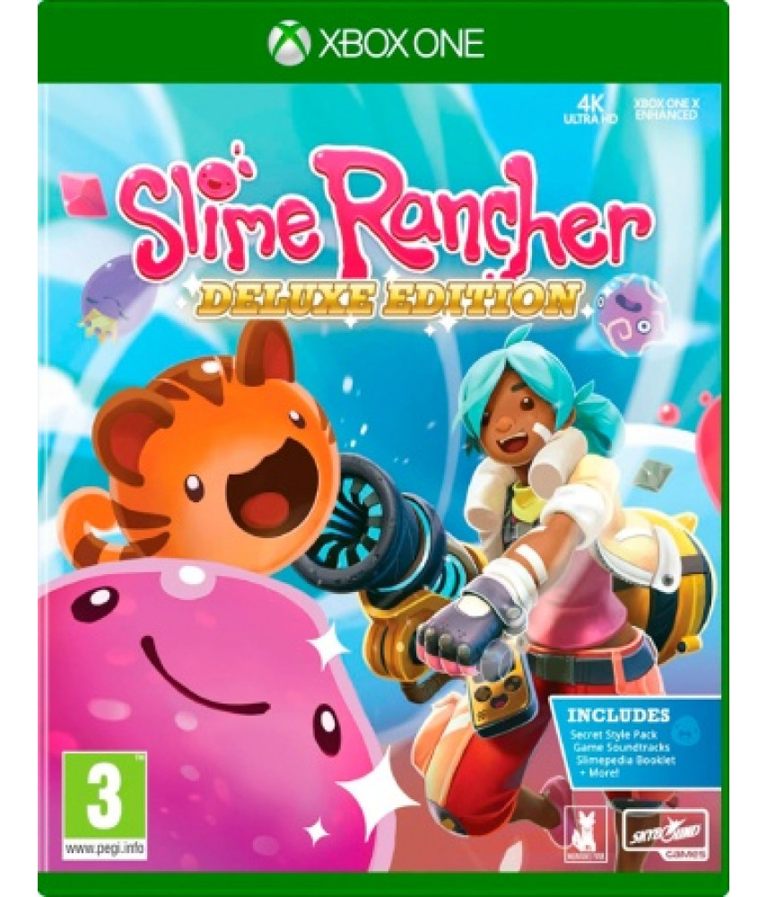 Игра Slime Rancher Deluxe Edition для Xbox One / Series X. Меню и субтитры на русском языке.