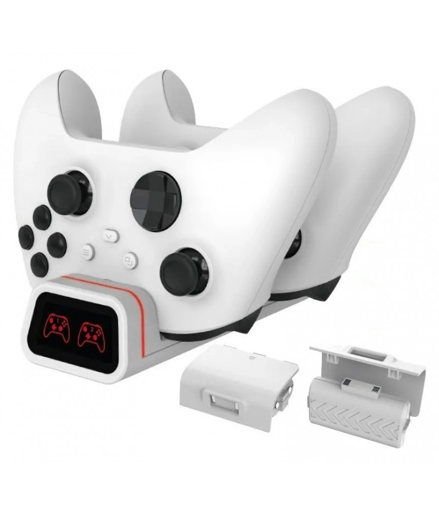 Зарядная станция Dobe (TYX-19006X) + 2 АКБ 800 mAh для Xbox Series S/X / Xbox One